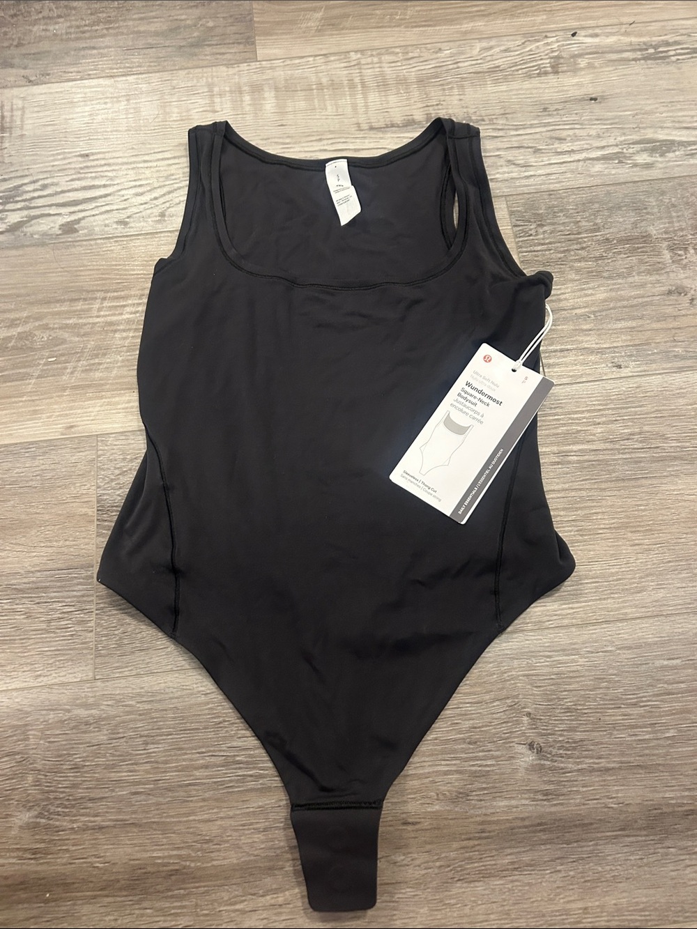 lululemon athletica Black One-Piece Tank Bodysuit